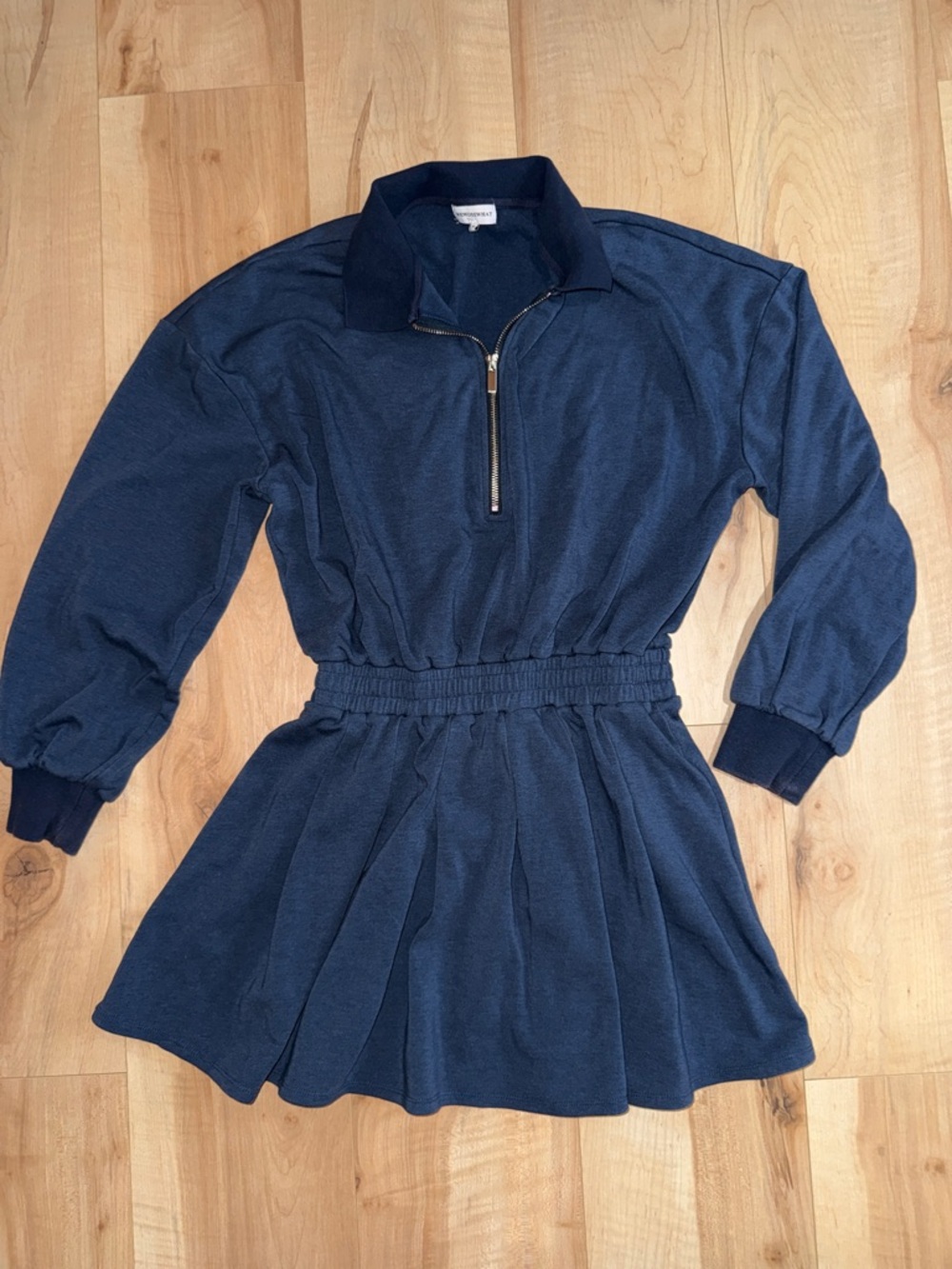 WeWoreWhat Half-Zip Tennis Dress, Size Medium